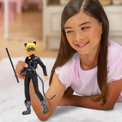 Vista 2 de Miraculous Muñeca de acción Cat Noir de Ladybug & Cat Noir de 11 pulgadas