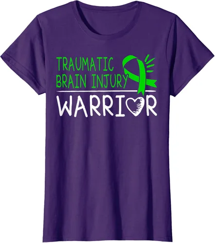 Vista 12 de Camiseta de lesión intracraneal - Camiseta de conciencia TBI, Negro, S