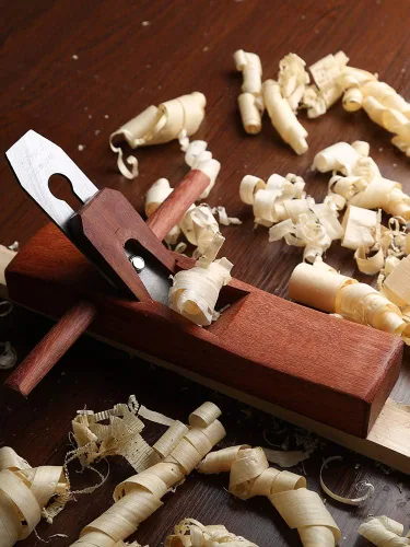 Vista 5 de Plano de carpintería, banco de alisado, plano de mano, carpintero, herramienta de artesanía de madera para manualidades de madera, madera Craver