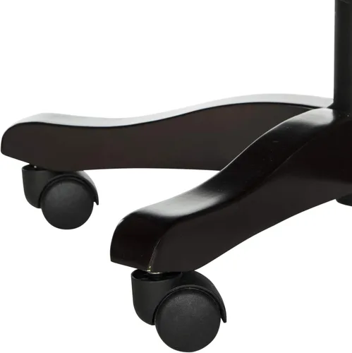 Vista 6 de Safavieh Mercer Collection Soho - Silla de escritorio giratoria de lino color crema claro