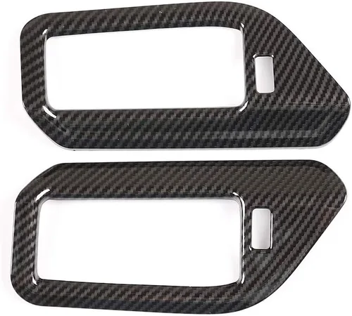 Vista 3 de YIWANG - Marco de ventilación de plástico ABS para interior de coche, 2 unidades, para BMW X5 G05 2019 2020