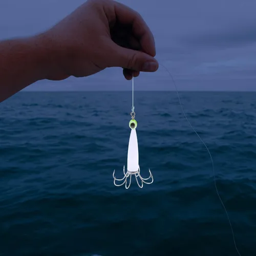 Vista 9 de BESPORTBLE Fuerte fuerza de tracción gancho de calamar duradero y para la pesca del pulpo del calamar Color aleatorio