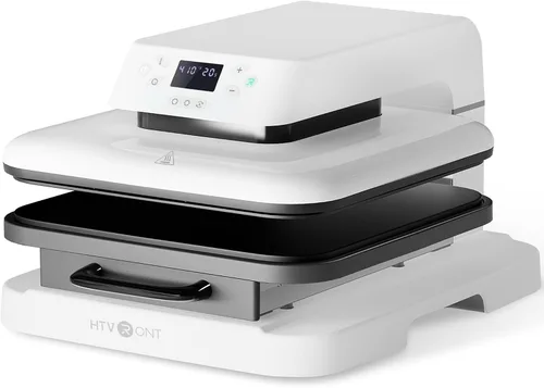 Vista 10 de HTVRONT Máquina automática de prensa de calor para camisetas con liberación Azul