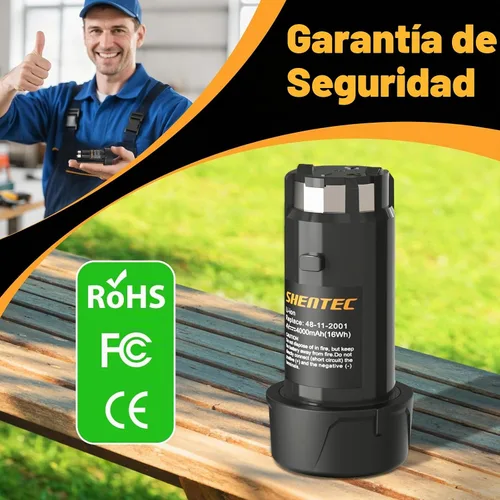Vista 6 de Shentec Paquete de 2 baterías de iones de litio de 4V 4.0Ah compatibles
