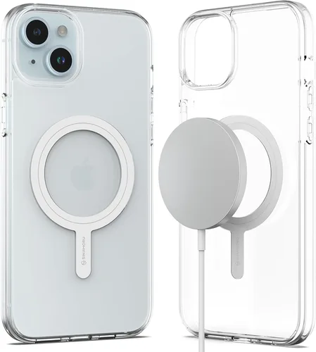 Vista 12 de Sinjimoru Funda para iPhone a prueba de golpes con MagSafe, PC y TPU Funda transparente para iPhone Funda para iPhone para Magsafe. M-Airclo