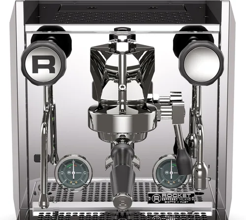 Vista 7 de Rocket Espresso Giotto FAST V - Máquina de café expreso, bomba vibratoria, intercambiador de calor, control de temperatura PID, cromado Cromo