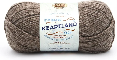 Vista 78 de Lion Brand Yarn Heartland Yarn, Hilo de Peso Medio para Tejer, Ganchillo y Manualidades, 1 Paquete, Great Smoky Mountains Grandes Montañas Humeantes
