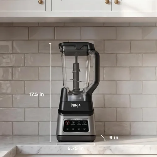 Vista 8 de Ninja BN701 Professional Plus Licuadora, 1400 vatios máximo, 3 funciones para batidos, bebidas congeladas y helados con Auto IQ, 72 onzas. * Jarra