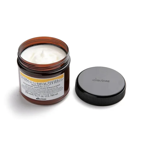 Vista 5 de Davines Naturaltech - Máscara milagrosa vegetariana nutritiva, hidratante profunda para cabello seco y quebradizo, 8.77 onzas líquidas