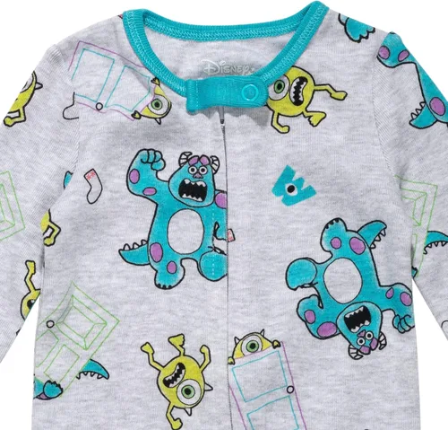 Vista 7 de Disney Winnie the Pooh Lion King Monsters Inc. Pixar Toy Story Baby Paquete de 2 overoles Sleep N' Play para recién nacidos hasta niños pequeños