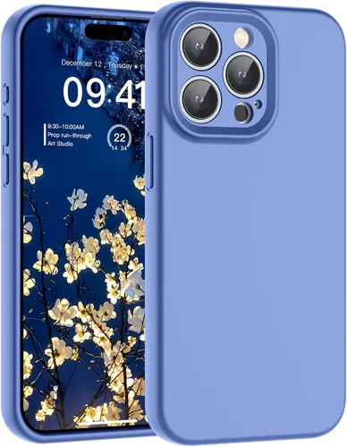 Vista 88 de SUPFINE - Funda diseñada para iPhone 12, silicona líquida premium con [forro de microfibra suave antiarañazos][protección de cámara mejorada], funda