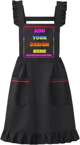 Vista 12 de Delantal personalizado personalizado para mujeres/hombres, delantales de cocina ajustables para estilistas de peluquería, delantales impermeables