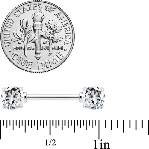 Vista 3 de Body Candy Juego de anillos para pezón de acero inoxidable calibre 14 916 pulgadas