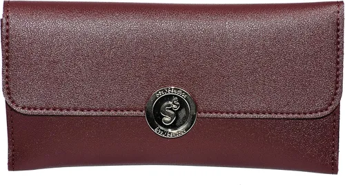 Vista 5 de SexySandbox Cartera de piel de tres pliegues para mujer, organizador de tarjetas de crédito, chequera con bolsa con cremallera