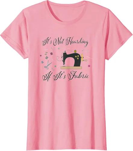 Vista 15 de It's Not Hoarding If Its - Camiseta de costura para acolchado, Blanco, S