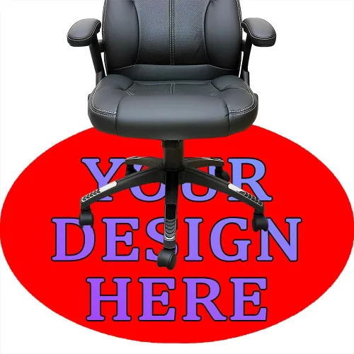 Vista 51 de Tapete redondo personalizado para silla de escritorio de oficina, diseño de tu propio logotipo de foto, texto, alfombrillas circulares