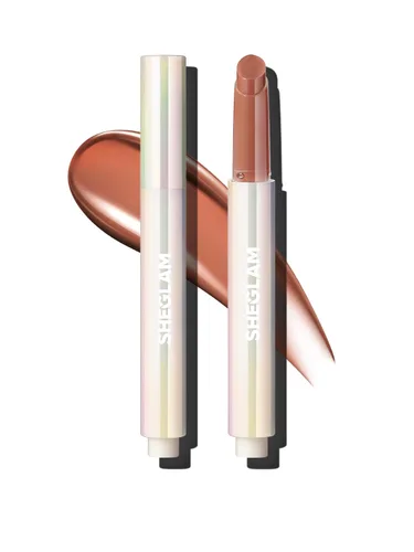 Vista 9 de SHEGLAM PoutPerfect - Lápiz labial sólido hidratante no pegajoso con aceite de coco, temporada de bayas