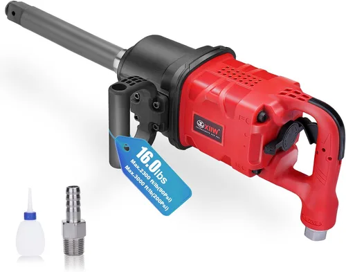 Vista 18 de XIIW Llave de impacto angular de 1/2 pulgada, par máximo de 910 pies-libras, diseño compacto y ligero de 3.63 lb, pistola de aire de impacto mini