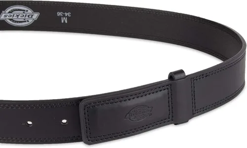 Vista 3 de Dickies Cinturón mecánico de cuero antiarañazos para hombre, Negro