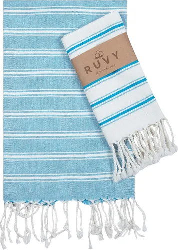 Vista 27 de Ruvy Home Basics - Juego de 2 toallas de mano turcas para baño, 18 x 40 pulgadas, algodón y baño decorativo, toallas de cocina, paños de cocina, té