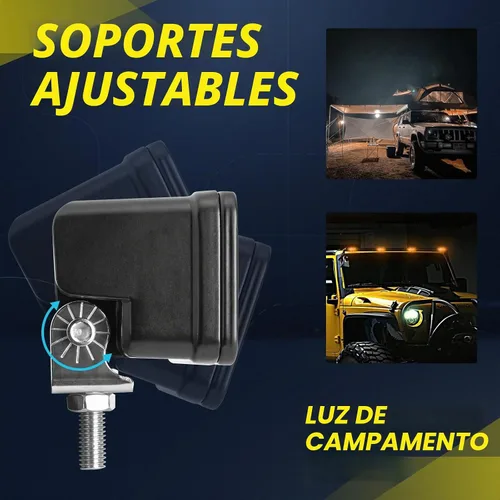 Vista 5 de YCHOW-TECH Luces LED ámbar de 3 pulgadas para zanja de conducción todoterreno Combo ámbar