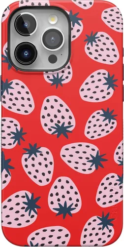 Vista 21 de Funda Casely para iPhone 15 Pro Max Todas las sonrisas Adhesivo de cara sonriente Compatible con MagSafe Diseño protector audaz