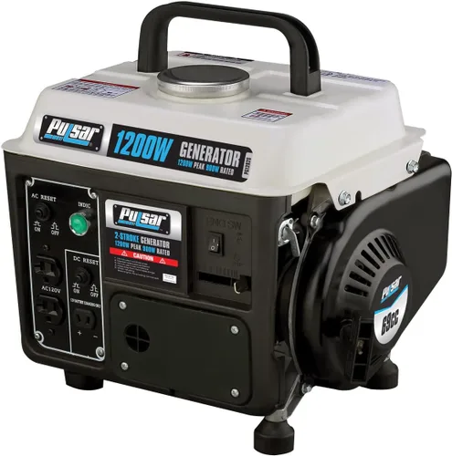 Vista 3 de Pulsar pg1202s 1200 W Pico 900 W generador portátil de gas.