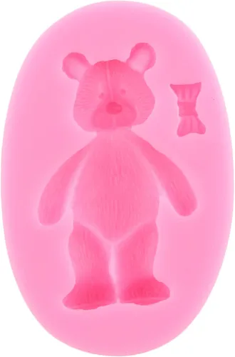 Vista 9 de Zixiang Molde de fondant de perlas 3D, molde de silicona para fondant, bolas de perlas semiesferas, moldes de chocolate para oso de peluche