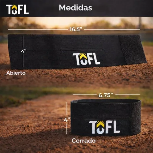 Vista 6 de TOFL Banda de guante de béisbol para moldear guantes Correa elástica con cierre ajustable para formar y almacenar bolsillos Accesorio de cuidado