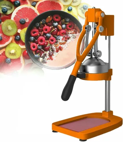 Vista 9 de Exprimidor y triturador de frutas profesional con base de hierro fundido; pie de ventosa para jugo de sandía y tomate, naranja ~