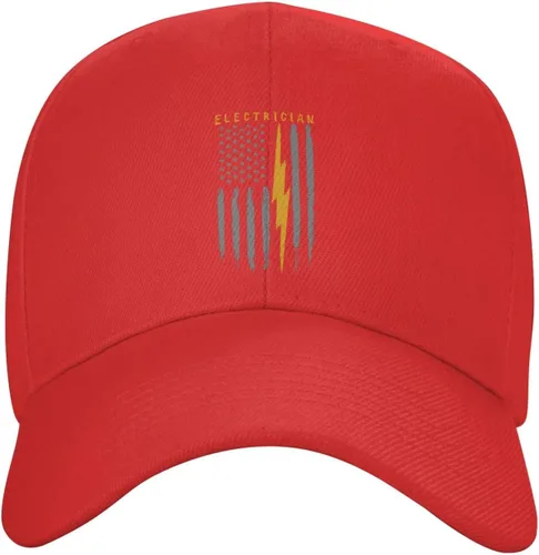 Vista 12 de Gorra de béisbol de electricista estadounidense con bandera de Estados Unidos