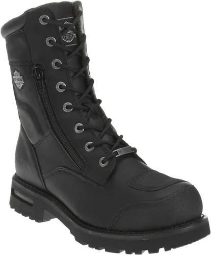 Vista 2 de Harley-Davidson Riddick D98308 Botas de moto negras con cordones de 8 pulgadas para hombre