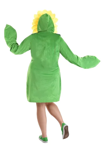 Vista 2 de Vestido Disfraz con Capucha de Flor para Mujer Talla Plus Multicolor