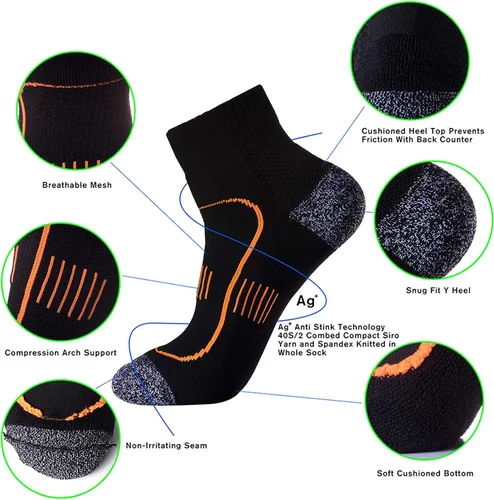 Vista 3 de Calcetines acolchados antiolor a prueba de ampollas para hombre