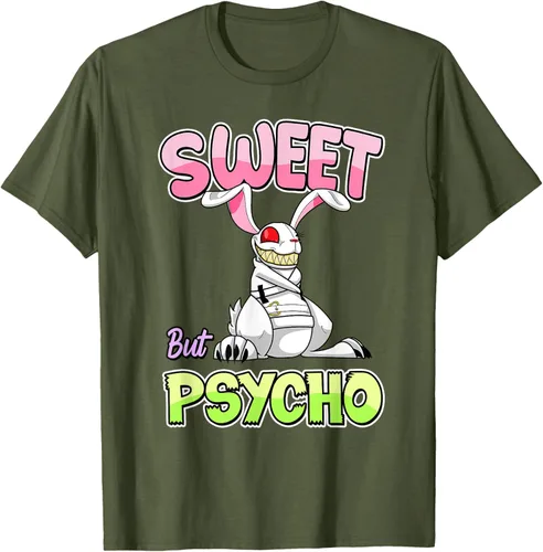 Vista 34 de Sweet But Psycho Shirt Bunny Creepy Gothic Rabbit Funny T-Shirt