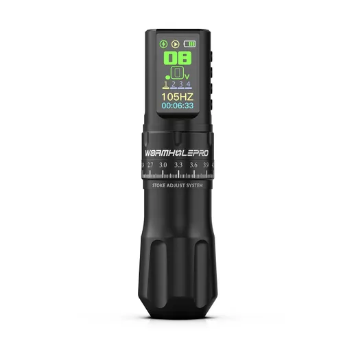 Vista 9 de WORMHOLE PRO AQUILA Kit de pistola de tatuaje inalámbrica 2PCS 1800mAh Negro 3