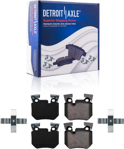 Vista 23 de Detroit Axle - Kit de freno delantero de 4 piezas para Dodge Caravan Plymouth Voyager 1991-1995 1991-1993 Grand Voyager, rotores de freno de disco