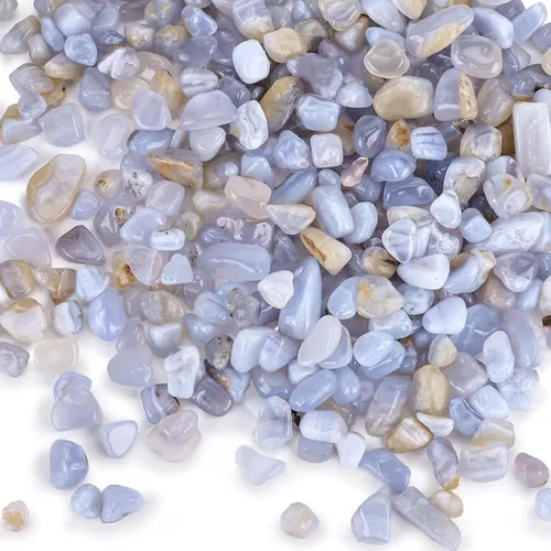 Vista 8 de JOHOUSE Cuarzo Cristales, Piedras de Cristal Trituradas, Rodadas y Pulidas, Piedras Irregulares para Suculentas, Plantas, Acuarios de Betta, Grava