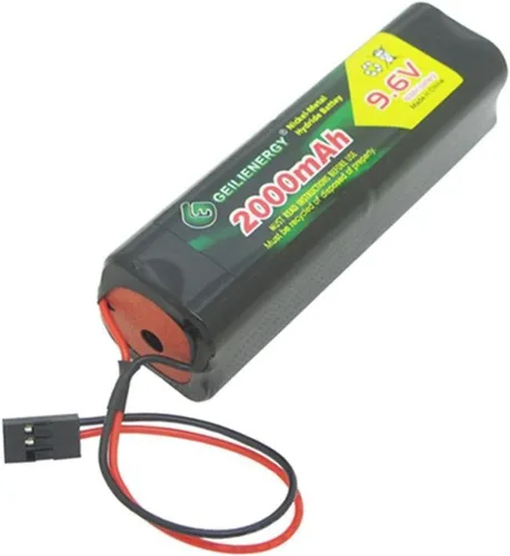 Vista 3 de 9.6 V 2000 mAh NiMH Batería con conector Hitec Square Futaba NT8S600B Transmisor para RC Coches Aviones Heli Sailplanes