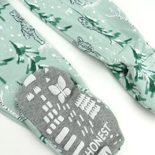 Vista 3 de HonestBaby Pijama de algodón orgánico con pies ajustados para bebé