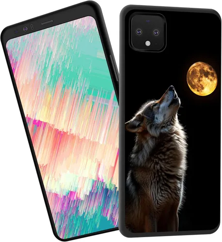 Vista 112 de for Google Pixel 4 XL Case,Slim Shockproof TPU Soft Rubber Silicone Cover Phone Case for Google Pixel 4 XL,Blue Skull Headphone