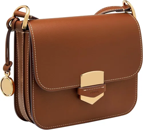 Vista 4 de Fossil Lennox - Bolso cruzado de piel con solapa grande o pequeña para mujer