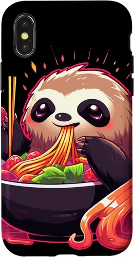 Vista 5 de Sloth Eating Ramen Japanese Noodles Soup Kawaii Case for iPhone 17