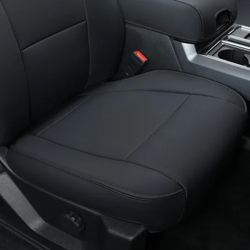 Vista 6 de Covertopia Fundas de asiento de piel sintética F150, ajuste personalizado para Ford F150 SuperCrew 2015-2024 2025 y 2017-2024 2025 F250 F350 F450