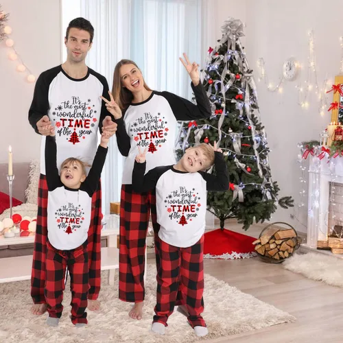 Vista 2 de Onancehim Matching Christmas Pajamas Set for Family, Printed Pjs for Women Men Kids Boys Girls Xmas Sleepwear Set for Couples
