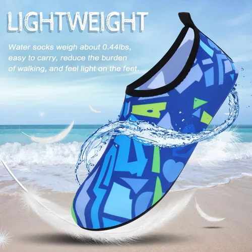 Vista 4 de ANLUKE - Zapatos para agua, de secado rápido, ideales para yoga acuático, playa, natación, surf, para mujeres y hombres