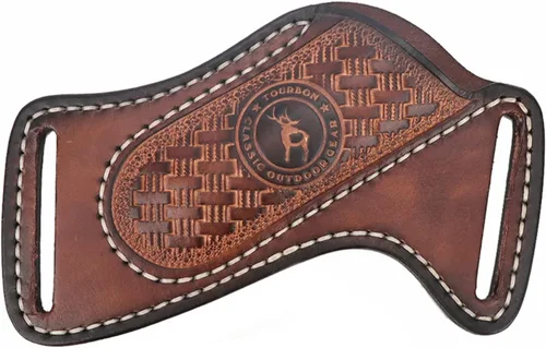 Vista 8 de Funda de cuero para cuchillo plegable con bolsillo para cinturón, soporte compacto para cuchillos, portador de herramientas EDC 3mm thick leather