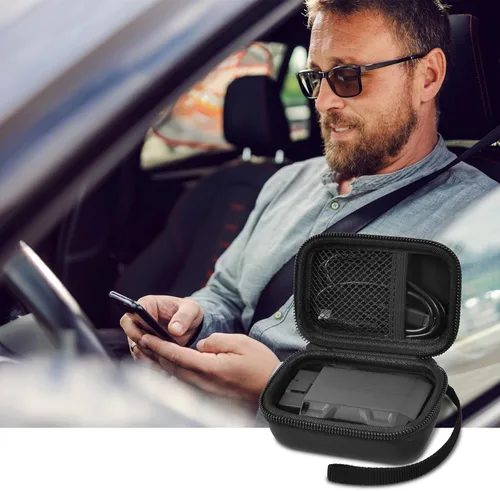 Vista 6 de Funda compatible con TOPDON TopScan OBD2/XTOOL escáner herramienta de diagnóstico, lector de código de tarjetas de escáner inalámbrico OBD2