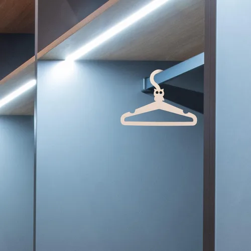 Vista 6 de SEWACC 5 perchas de madera de animales de dibujos animados para niños y niñas, organizador de armario premium para ropa de recién nacidos