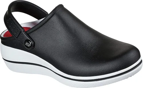 Vista 2 de Skechers Work Amreli Zuecos suaves para mujer puntera antideslizante